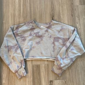 Aritzia TNA cozyAF boyfriend cropped sweatshirt